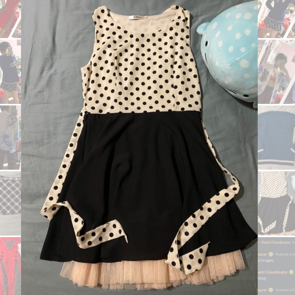 ⚪️⚫️ Black and White Polka Dot Dress - no tags 🐧